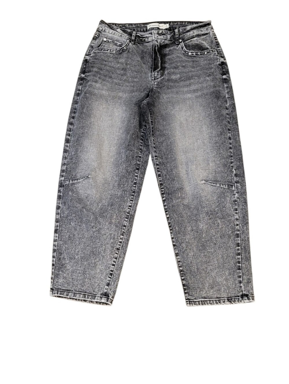 Rebecca Minkoff Barrel Wide Leg High Rise Studded Jeans